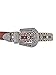 Luxury Divas Brown Rhinestone Studded Western Belt For Women Size Small Brown Large