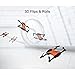 LHI Headless Quadcopter Pocket Quadcopter Drone with HD Wi-Fi Camera 628 FPV Foldable RC Drone with App Voice Control 2.4Ghz 6-Axis Gyro One Key Return