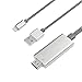 MOSTOP Lightning to HDMI Cable Support iOS Lightning 8 pin to HD 1080P HDTV Video Cord - Plug & Play for iPhone 7 / 7 Plus, iPhone / 6 / 6 Plus, iPad Mini 4 / 3 / 2 / Air 2 / Pro (silver)
