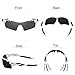 Ewin E11 Polarized Sports Sunglasses with 4 Interchangeable Lenses for Men Women Golf Baseball Volleyball Fishing Cycling Driving Running Glasses, TR90 Unbreakable Frame, Waterproof, Anti-Fog Lens