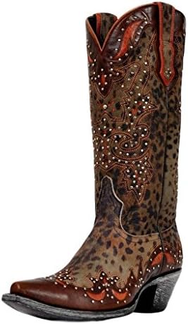 Johnny Ringo Western Boots Womens Cheetah Print 7.5 B Grey JR922-52T