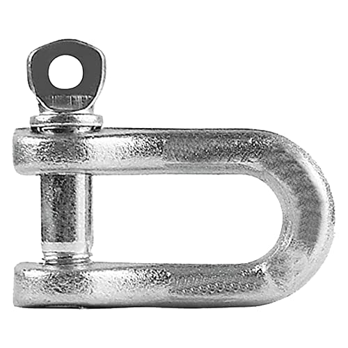 Grillete recto de acero galvanizado.