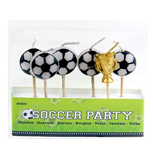 Set di candele calcio - 6 pezzi