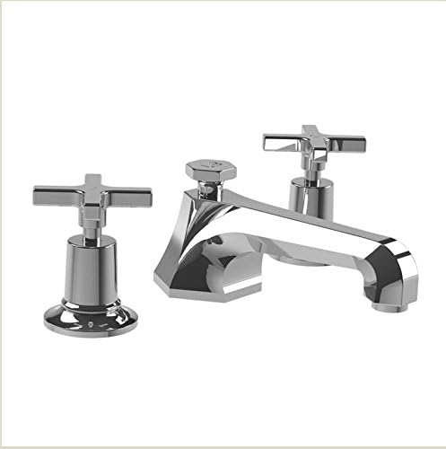 Lefroy Brooks MH1228ST Mackintosh Three Hole Basin Mixer With Pop-up Waste In Satin Nickel
