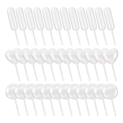 150PCS 4ml Cupcakes Pipettes,Plastic Pipettes Squeeze Dropper Liquid Injector for Strawberries,Cupcake,Chocolate