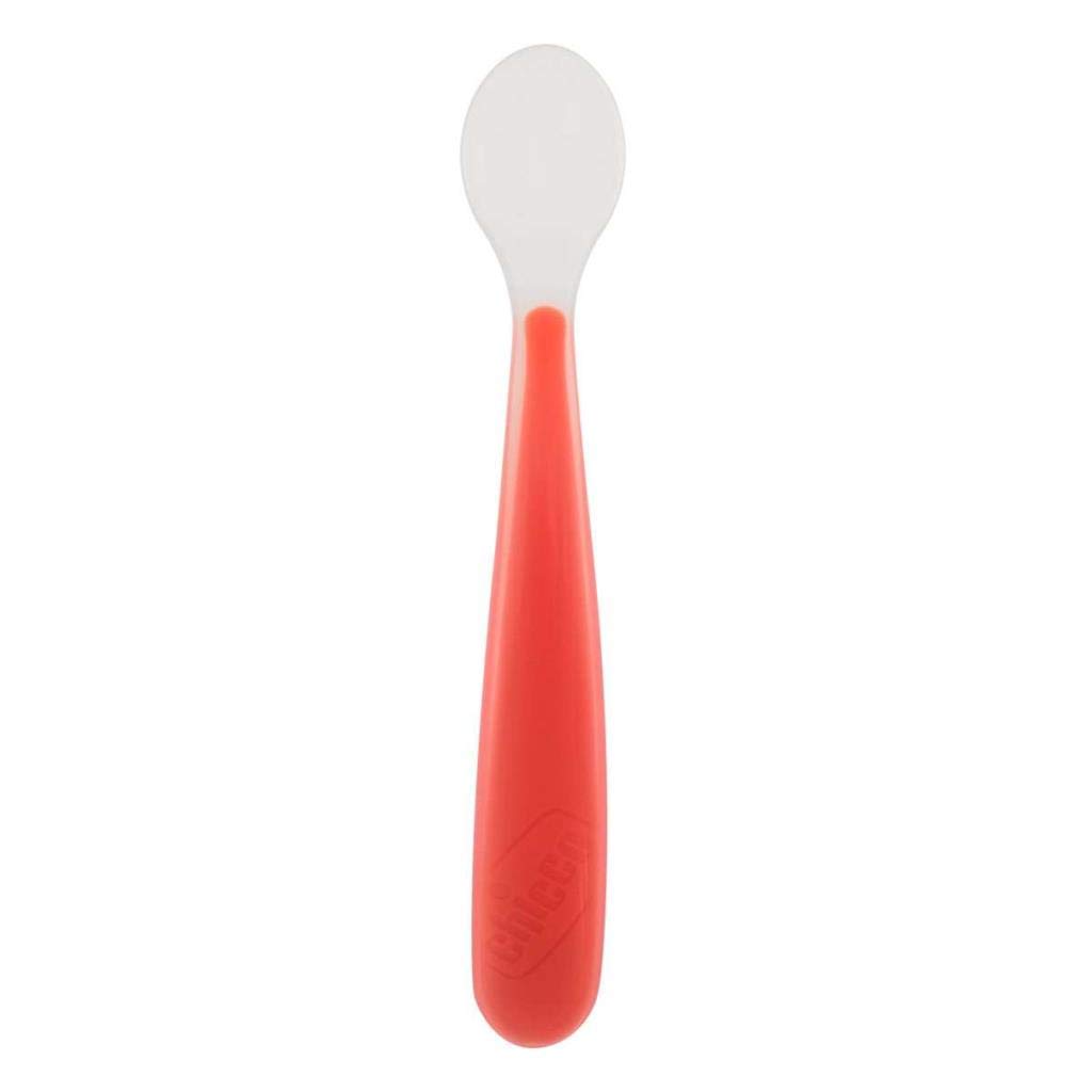 Chicco 6828700000 Soft Spoon Silicone 6 Months and Up Watermelon