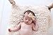 Sunmig Newborn Baby Photo Prop Blanket Rug Background Backdrops Basket Stuffer (White)