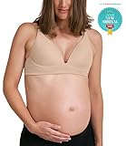 The Marvella Maternity & Nursing Women's Plunge Bra (Nude, 34C)