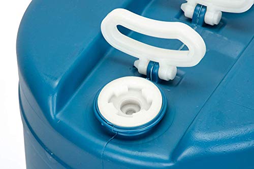 15 Gallon Emergency Water Storage Barrel - 2 Tanks - Preparedness Supply - Water Tank Drum Container - Portable, Reusable, BPA Free, Food Grade Plastic - Thumbnail 3
