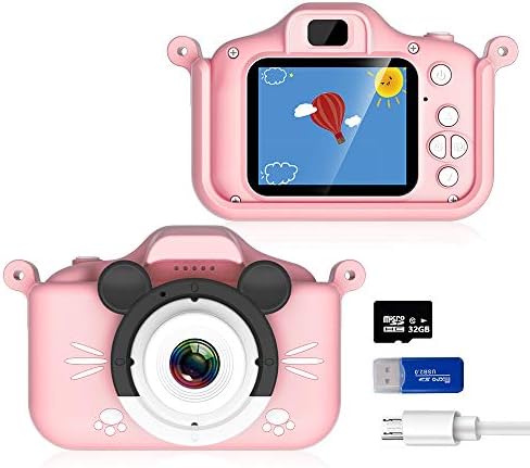 21最新版 子供用カメラ キッズカメラ トイカメラ 8倍ズーム 自撮可能 前後4000万画素 1080p Hd 高画質動画カメラ 32gbメモリーカード付き キッズデジカメ Usb充電 デュアルレンズ 子どもデジタルカメラ 2 0インチips画面 子供の日 誕生日プレゼント 日本語説明書付き