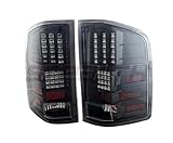 STEALTH STT0067-BS 07 13 Chevy Silverado Tail Light OEM FIT Black Housing / Smoke Lens