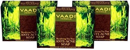 Vaadi Herbals Anti Acne Becalming Tea Tree Soap 3x75g by Vaadi Herbal