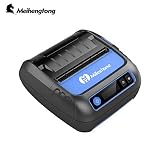 Meihengtong Label Printer, Thermal 80MM Receipt Printer, Portable Handheld USB & Bluetooth connect Android iOS PC Label/Receipt Printer for Shipping Label, QR Code, Barcodes,Supermarket, Retail