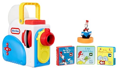 Little Tikes Story Dream Machine Dr. Seuss Starter Pack, Storytime, Books, Audio Play Character, Gift and Toy for Toddlers and Kids Girls Boys Ages 3+ Years