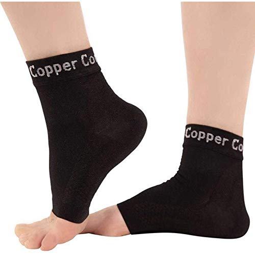 Copper Compression Recovery Foot Sleeves Ankle and Plantar Fasciitis