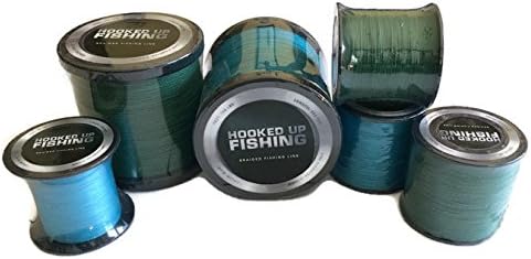 Hooked Up Fishing Braided Fishing Line, 300 Yards (12lb (0.14mm) - 300Y - Green)