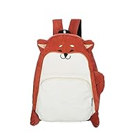 3D Dog/Fox Shape Backpack [ Cute Troubled Face Pug ] Animal Daypack For Girls (Fox)