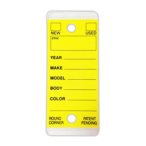 Car Key Tags , Self Laminating Plastic Automotive Key Tags with Ring