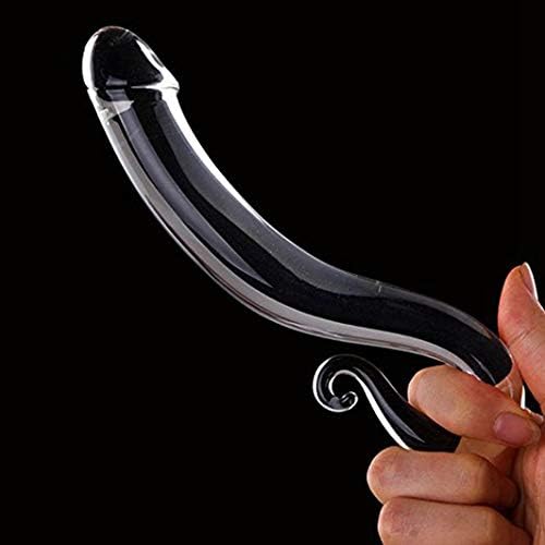 Glass D-î-l'd'os Double-Ended Headed Huge Medical-Grade Quite Smooth Crystal D-î-l'd'o for Women Men Beginners Advanced Users