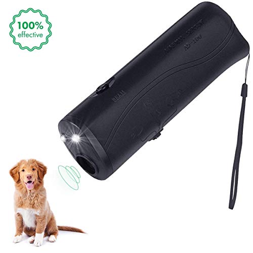 nicekrud LED Ultrasonic Dog Repeller Control & Trainer Device 3 in 1 Anti Barking Stop Bark Handheld Dog Training Device & Controller Safe Walk a Dog Outdoor