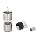 Tastmate Best 2 Jar Dual Spices Grinder/Mill Salt and Pepper Shakers for Adjustable Ceramic Rotor, 304 stainless steel (Original)