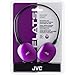JVC HAS160V FLATS Lightweight Headband Headphones (Violet)