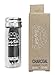 Organic Bamboo Fibre with Activated Charcoal Floss in Glass Jar with Tea Tree and Peppermint Essential Oils 30 m / 33 yds - by Lucky Teeth (1 Pack)