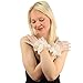 Victorian Sexy Fishnet Stretchy Sheer Lace Ruffle Cuff Wrist Dressy Gloves White