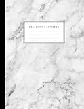 Composition Notebook - White Marble, 8.5 x 11, College Ruled, 100 pages: Classic White Marble (Office & School Essentials) by Paperlush Press