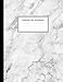 Composition Notebook - White Marble, 8.5 x 11, College Ruled, 100 pages: Classic White Marble (Office & School Essentials) by Paperlush Press