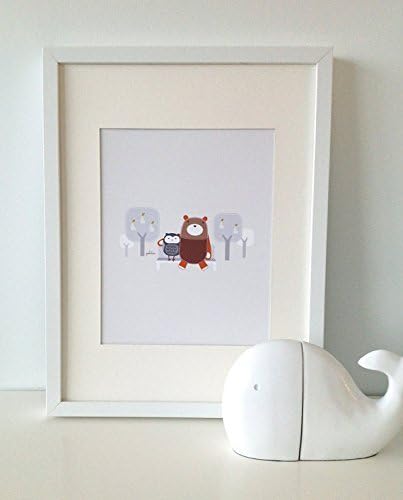 Yuri The Bear 1 // BEAR Print // Bear Wall Art // Woodland Baby Nursery Decor
