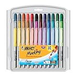 BIC Marking Permanent Marker Fashion Colors, Fine Point, Assorted Colors, 36-Count (Office Product)