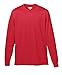 Augusta Sportswear Mens Wicking Long Sleeve T-shirt, Red, Large US
