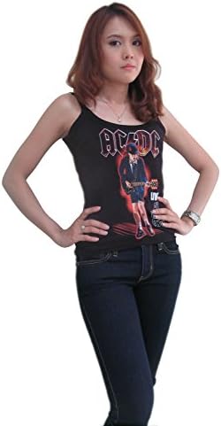 Rerock4ever Women's AC DC Live At River Plate Tank Top T-Shirt Vest (Medium)