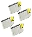 4 Pack Remanufactured Black Inkjet Cartridges for Epson T079 #79 T079120 Compatible With Epson Artisan 1430, Stylus Photo 1400 (4 Black) 4PK by Aria Supplies ®