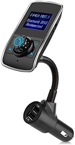 FM Transmitter , YESSHOW Bluetooth Wireless Car MP3 Music Player with USB Car Charger Radio Adapter Audio Receiver Stereo Music Tuner Modulator Support TF Card Hands-Free Calling for iPhone Android