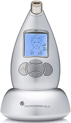 Microderm GLO Diamond Microdermabrasion Machine and Suction Tool - Clinical Micro Dermabrasion Kit for Anti Aging, Advanced Home Facial Treatment System, Blackhead Remover & Exfoliator For Acne Scars