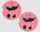 Banksy Panda Car Coaster – Cup Holder Coaster For