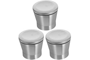 CATIEBYE Manual Salt Pepper Grinder Replacement Caps Stainless Steel Mill Lid Adjustable Grinding Covers for Kitchen Seasonin