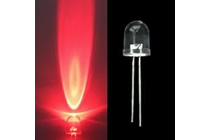 JIATONG 50pcs x Superbright 10mm Round LED Light Lamp Ultra Bright 10mm red led 5000MCD