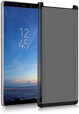 Galaxy Note 8 Screen protector, Guards Note 8 Privacy Tempered Glass Anti-Spy [3D Curved][Case Friendly] [9H Hardness ] Screen Protector Shield For Samsung Galaxy Note 8 (Black)