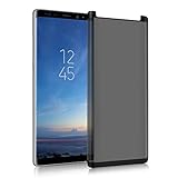 OZOP E-COMMERCE 3D Galaxy Note 8 Screen Protector Privacy Anti-spy Tempered Glass Screen Film 9H Hardness Anti-Scratch Anti-Peep Shield for Samsung Galaxy Note 8 Easy Install Bubble Free-Black