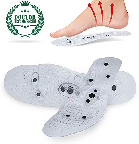MindInSole for Feet Acupressure Magnetic Inserts for Women and Men Massage Foot Therapy Reflexology Pain Relief Helps Weight Loss Size 6-12