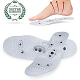 MindInSole for Feet Massaging Insoles Acupressure Magnetic Inserts for Men and Women Foot Therapy Reflexology 2019 Upgraded from Mespirit (Mindinsole for feet)
