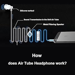 KINDEN Air Tube Headset Binaural with Microphone