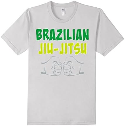 Arte Suave BJJ: "Brazilian Jiu-Jitsu" T-Shirt - Male Medium - Silver