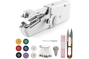 AHYBZN Handheld Sewing Machine, Hand Cordless Sewing Tool Mini Portable Sewing Machine, Essentials for Home Quick Repairing and Stitch Handicrafts