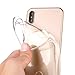 for iPhone Xs Max Slim Fit Clear TPU Gel Shockproof Case Cover for iPhone Xs Max with Card Holder (Transparent)