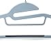 Popular Design Products 50 pc Premium Quality Easy-On Clothes Hangers - Grey with Black Non-Slip Pads - Space Saving Thin Profile - for Shirts, Pants, Blouses, Scarves - Strong Enough for Coats