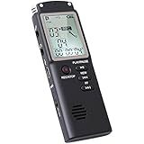 Digital Voice Recorder with Usb-8GB Sound Recorder-Built-in Microphone Audio Recorders with MP3 Player by FULITY